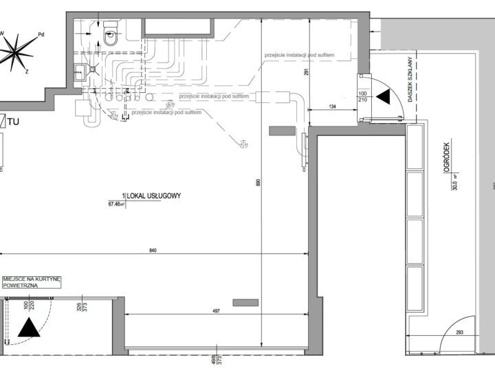 Mała GASTRONOMIA Wynajem z OGRÓDKIEM